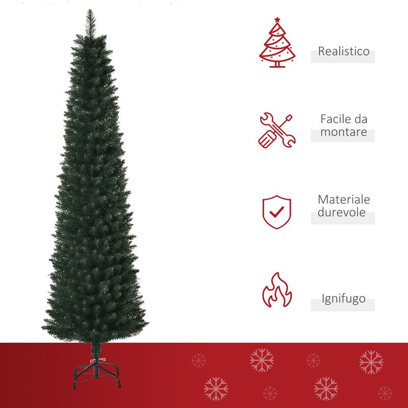 Albero di Natale Artificiale 180 cm 380 Rami Verde-7