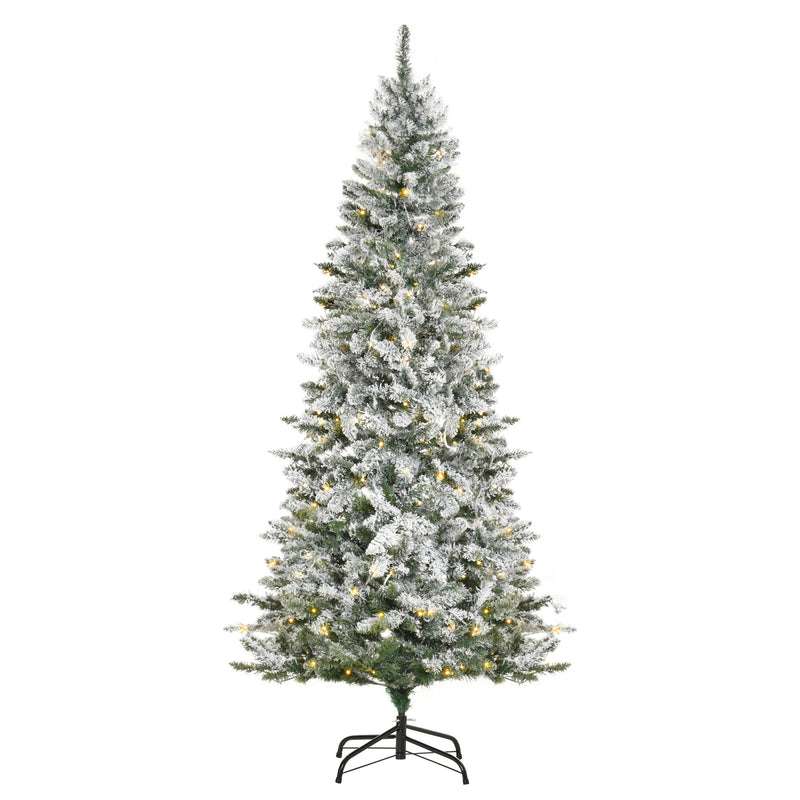 Albero di Natale Artificiale 210 cm 829 Rami 250 Luci LED Colorate Verde-1