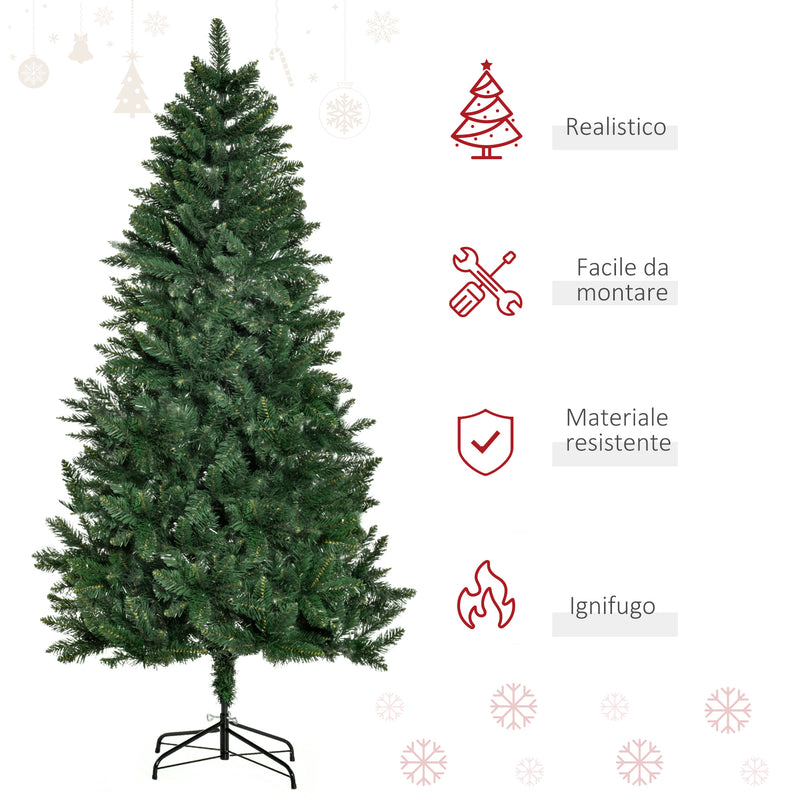 Albero di Natale Artificiale 180 cm 724 Rami Verde-7