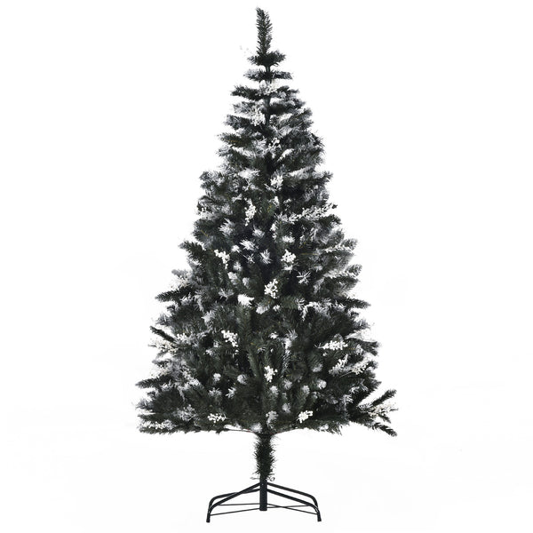 Albero di Natale Artificiale Innevato 180 cm 603 Rami con Bacche Verde online