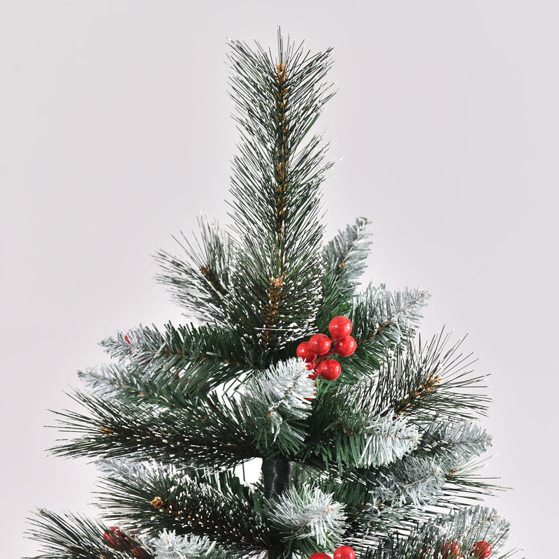 Albero di Natale Artificiale Innevato 180 cm 539 Rami con Bacche Verde – acquista  su Giordano Shop