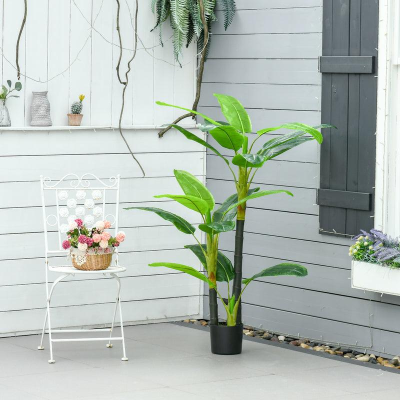 Pianta Artificiale Banano H150 cm con Vaso Verde – acquista su Giordano Shop