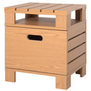 Comodino Modello Pallet in Legno 43x34.5x47 cm -1