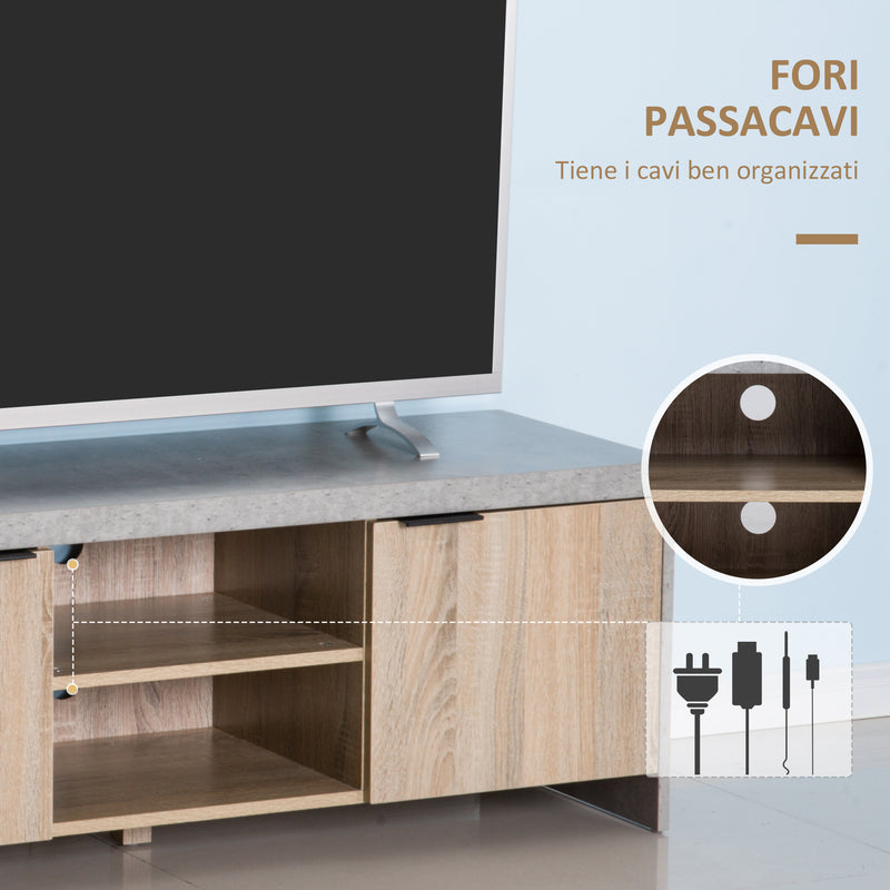 Mobile TV Sospeso 160x35x30 cm in Truciolato Marrone e Nero – acquista su  Giordano Shop