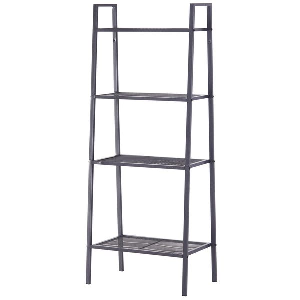 Scaffale a Scala 4 Ripiani in Acciaio Nero 60x35.2x148.2 cm online