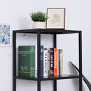 Libreria Scaffale 5 Ripiani in Metallo Nero 51x36x175 cm -5