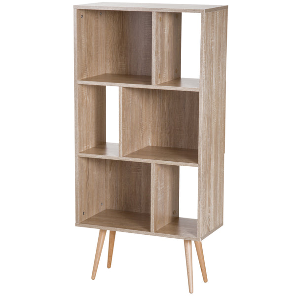 Libreria con Piedini Legno Naturale 60x30x124 cm acquista