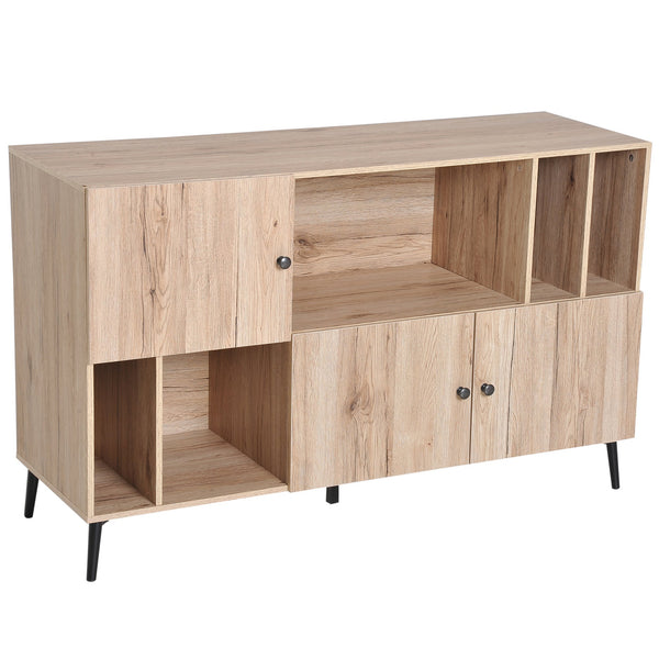 Libreria in Stile Nordico Rovere 120x38.5x74 cm sconto