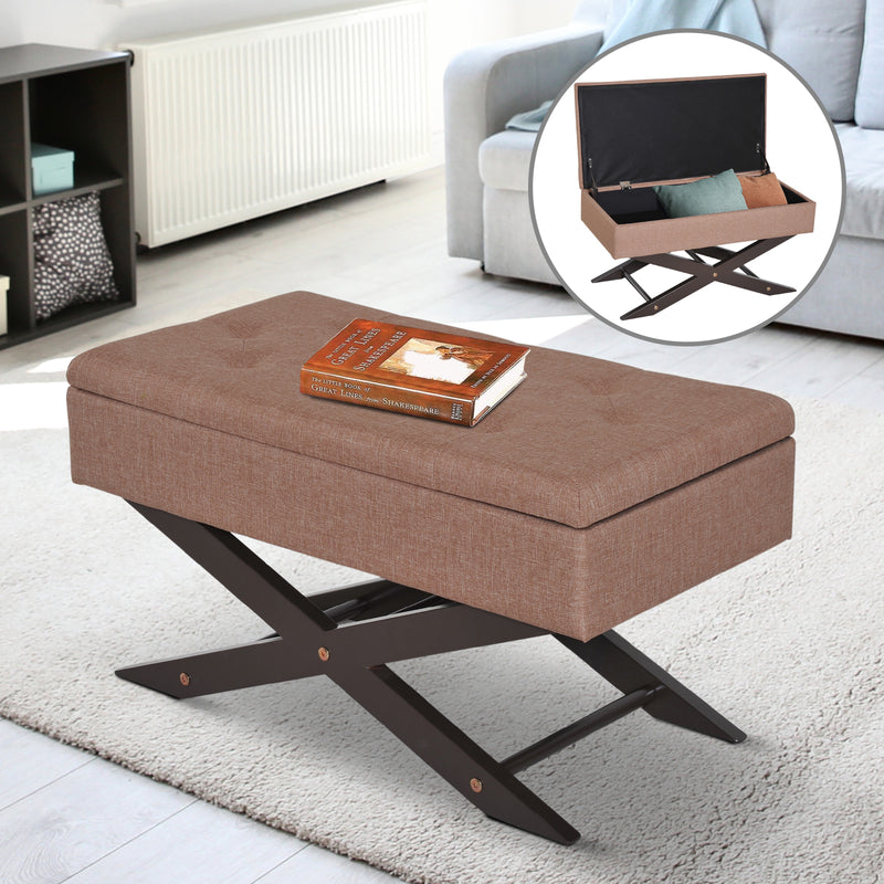 Pouf Contenitore Marrone