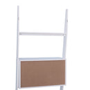 Libreria Scaffale 3 Ripiani 2 Armadietti Design Moderno in Legno Bianco 70x40x195 cm -7