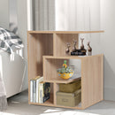 Libreria a 3 livelli in Legno Rovere 45x40x55 cm -2