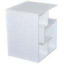 Libreria a 3 livelli in Legno Bianco 45x40x55 cm -5