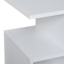 Libreria a 3 livelli in Legno Bianco 45x40x55 cm -6