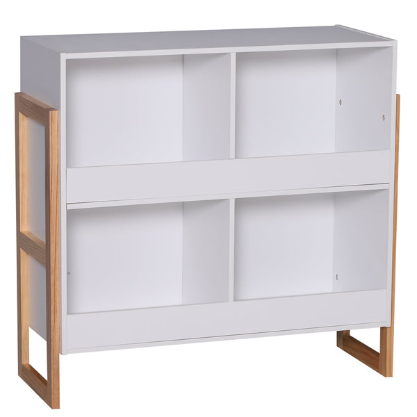 Libreria a Cubo Design Moderno Legno Bianco 86x34x82.5 cm acquista