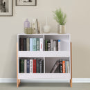 Libreria a Cubo Design Moderno Legno Bianco 86x34x82.5 cm -2