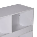 Libreria a Cubo Design Moderno Legno Bianco 86x34x82.5 cm -5