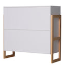 Libreria a Cubo Design Moderno Legno Bianco 86x34x82.5 cm -9