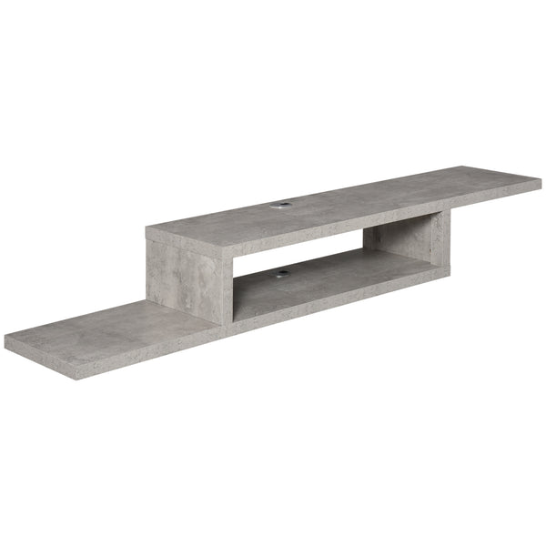 online Mobile Sotto TV Sospeso 152,4x29,8x21 cm in Legno Grigio Cemento