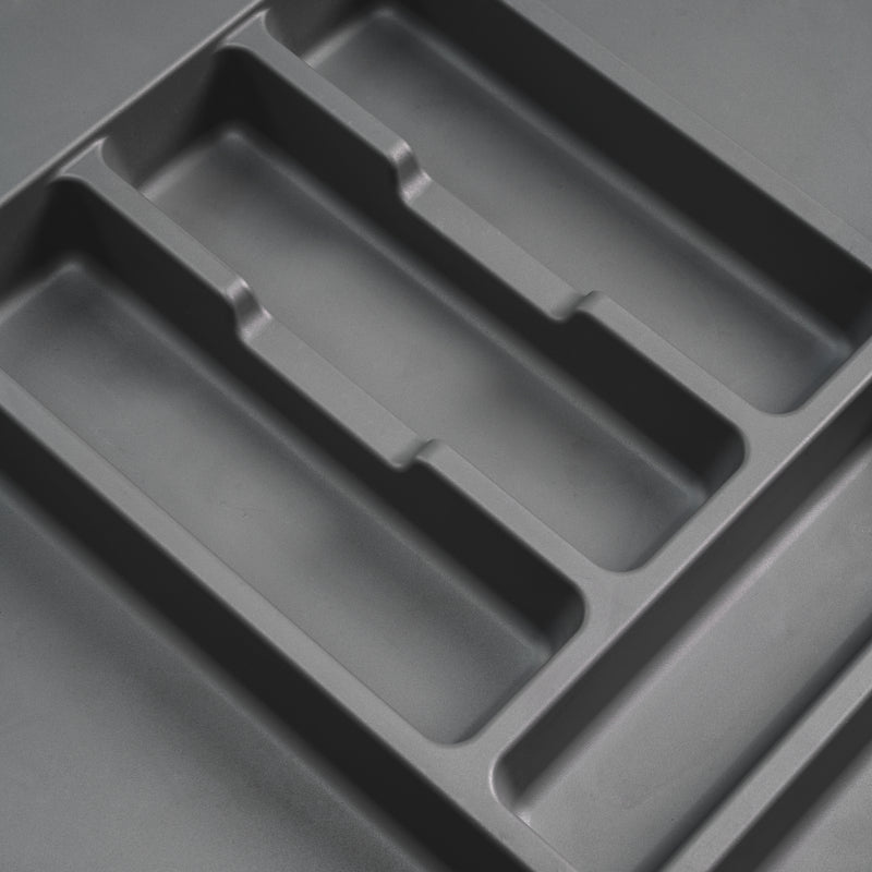 Portaposate Emuca per cassetto cucina, modulo 800 mm, Plastica, Grigio —  Brycus