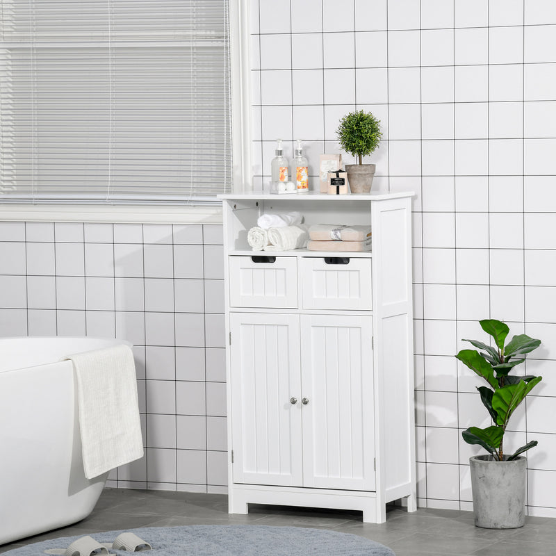 Mobiletto da Bagno con Anta e Cassetti Bianco 56x30x83 cm – acquista su  Giordano Shop