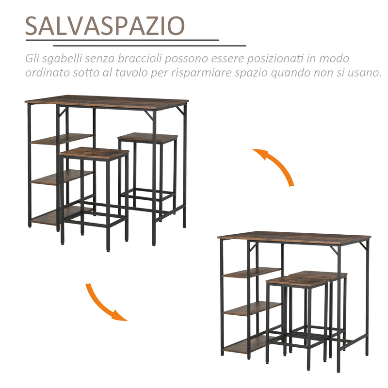 Set 2 sgabelli alti con braccioli in alluminio silver