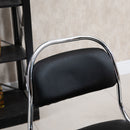 Set 2 Sgabelli Alti da Bar 42,5x48,5x104 cm in Metallo Nero-8