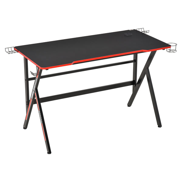 Scrivania da Gaming 120x58x75 cm in MDF e Metallo Rosso e Nero – acquista  su Giordano Shop