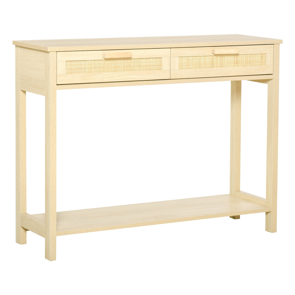 Consolle da Ingresso 2 Cassetti 120x30x81,5 cm in Legno e Acciaio Grigio –  acquista su Giordano Shop