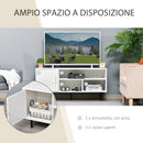 Mobile TV 1 Anta 3 Ripiani 120x40x55 cm in MDF Bianco-4