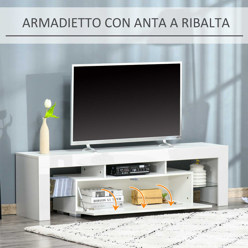 Mobile TV Sospeso 160x35x30 cm in Truciolato Marrone e Nero – acquista su  Giordano Shop