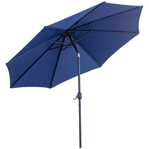 Ombrellone da Giardino Ø300 cm in Metallo e Poliestere Blu online