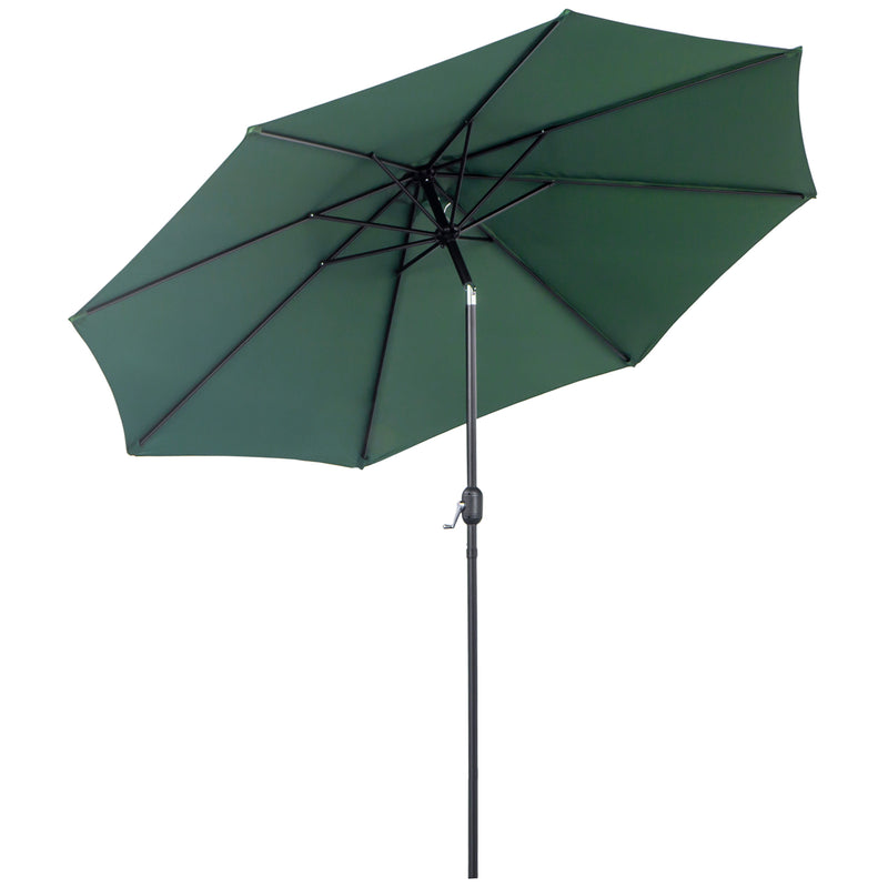 Ombrellone da Giardino Ø3 m Palo Ø38 mm in Metallo Verde-1