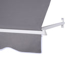 Tenda da Sole Avvolgibile 70x122 cm  Gelso Grigio-6