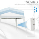 Gazebo Pop-up Impermeabile Bianco 3x3m -6