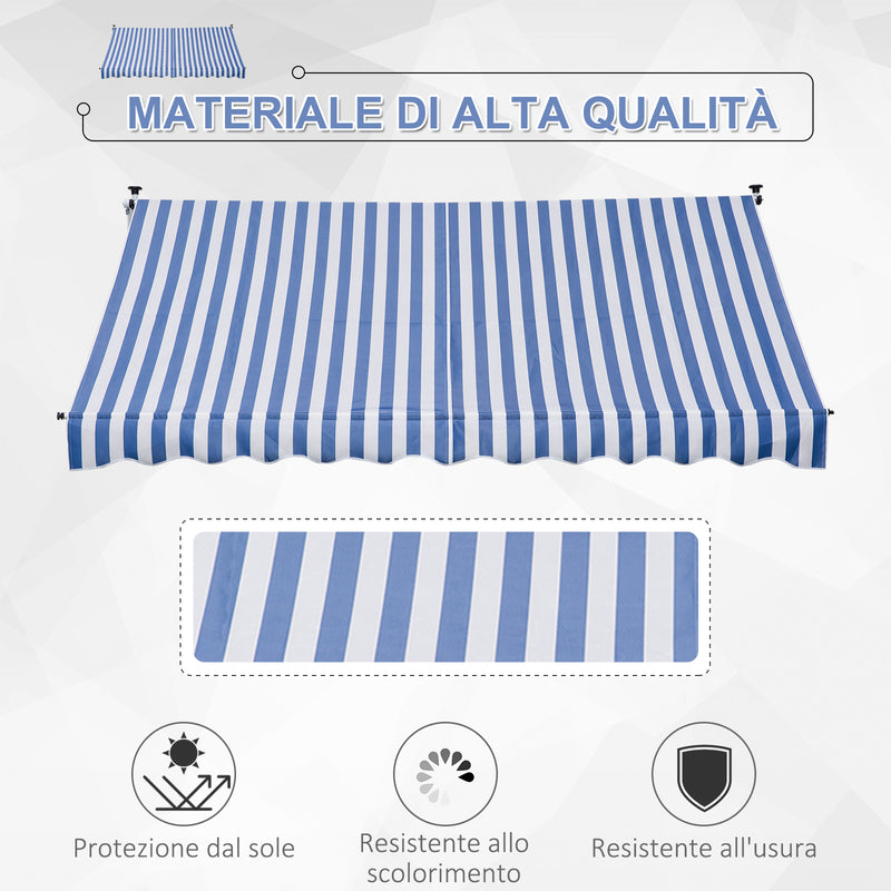 Tenda da Sole Avvolgibile a Rullo da Esterno Bianco e Blu Varie Misure –  acquista su Giordano Shop