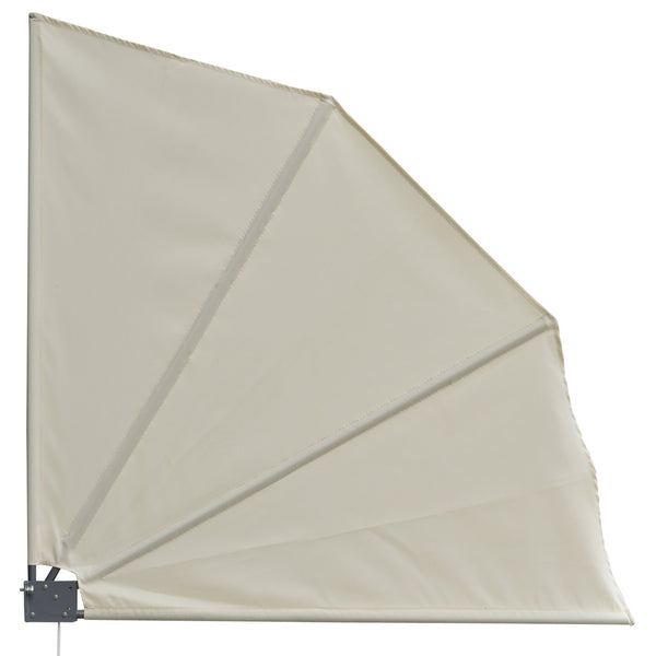 Tenda Parasole Frangivista Richiudibile 140x10x140 cm in Alluminio e Poliestere Crema online
