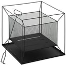 Braciere da Giardino 45x45x43 cm in Metallo Nero-1