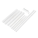 Set Struttura e Gambe Tavolo 150x750 mm in Acciaio Emuca Bianco-1