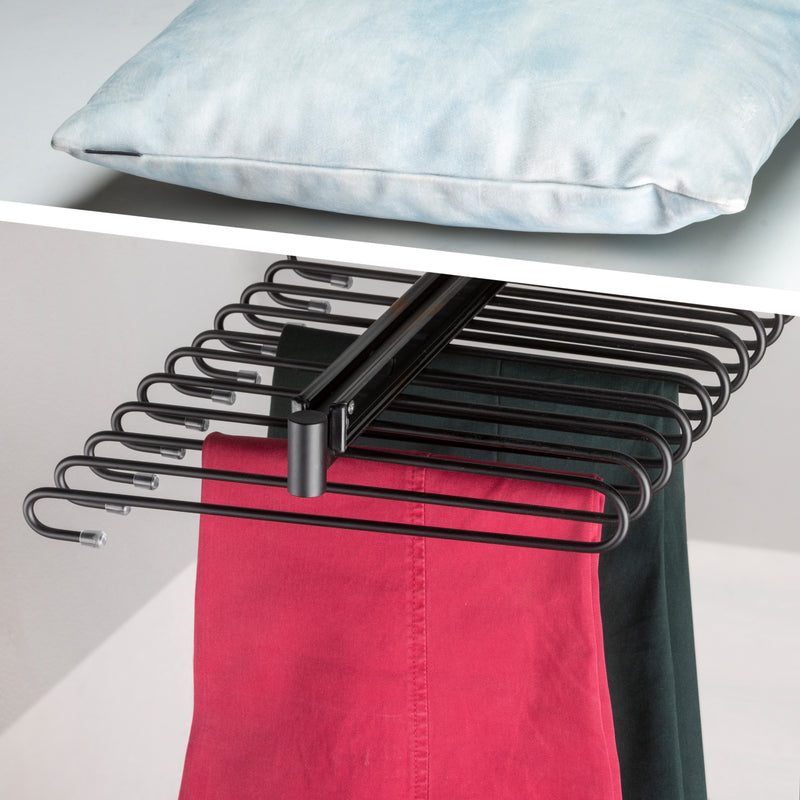 Porta Pantaloni Estraibile per Armadio 80 cm in Alluminio e Acciaio Emuca  Moka – acquista su Giordano Shop