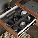 Contenitori Organizer Cassetti da Bagno 4 Cubi in Tecnoplastica Emuca Tidy Grigio Antracite-5