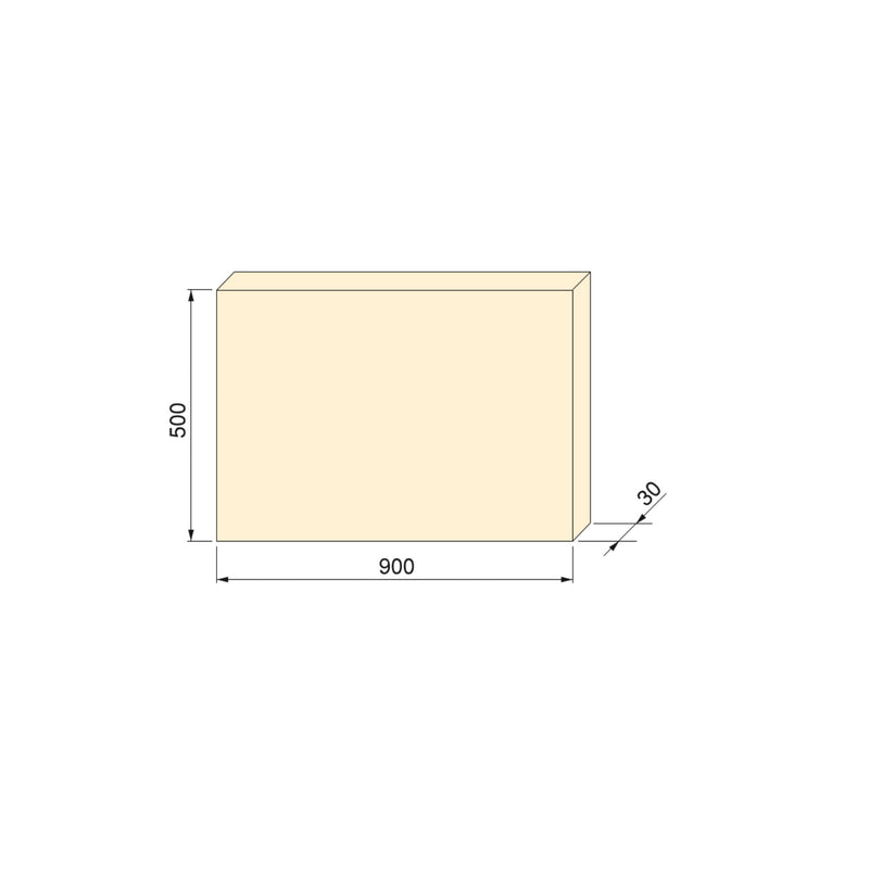 Piano D’Appoggio per Tavoli 900x500 mm in Legno Emuca Bianco-2