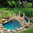 Portapiante Fioriera da Giardino 100x32x48 cm a Forma di Ponte in Legno-2