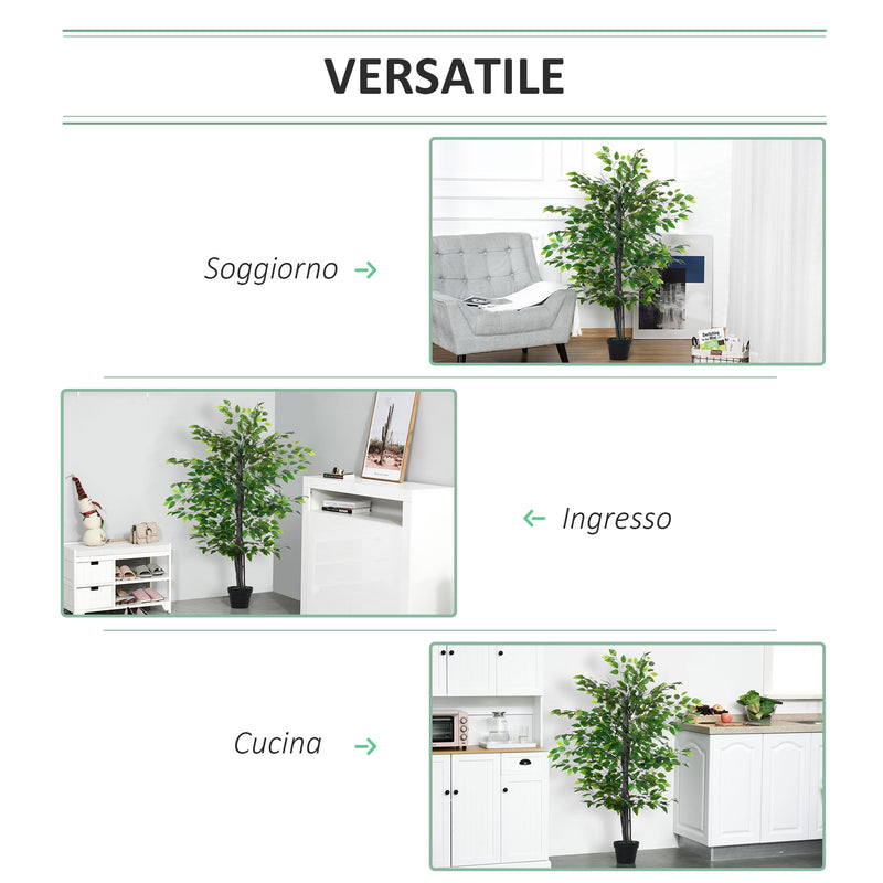 Pianta Artificiale Albero Baniano H145 cm con Vaso Verde – acquista su  Giordano Shop