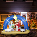 Presepe di Natale Gonfiabile 206x95x157 cm con Luci LED-9