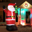 Babbo Natale Gonfiabile Luminoso 142x98x245 cm con  Luci LED-2