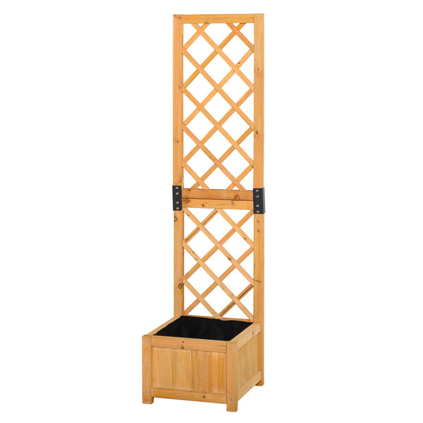 Fioriera da Giardino con Griglia 40x40x160 cm in Legno sconto