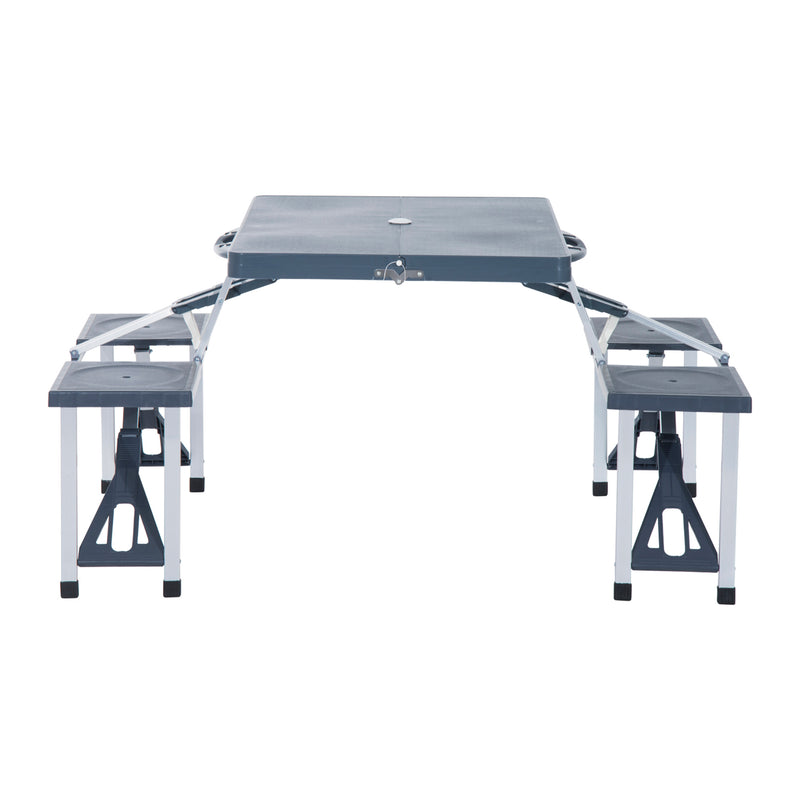 Set Campeggio Tavolino Pieghevole 4 Sedie in Alluminio e Plastica Grigio – acquista  su Giordano Shop