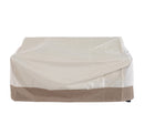 Telo Copertura per Mobili da Giardino in Tessuto Oxford Crema e Marrone 152x87x59/79 cm -1