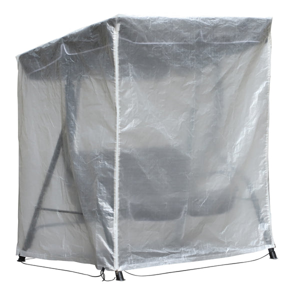 Telo Copertura per Mobili da Giardino Impermeabile Anti UV in PE  Trasparente 135x113 cm