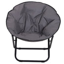 Sedia da Campeggio Pieghevole Imbottita 80x80x75 cm  Grigio-4